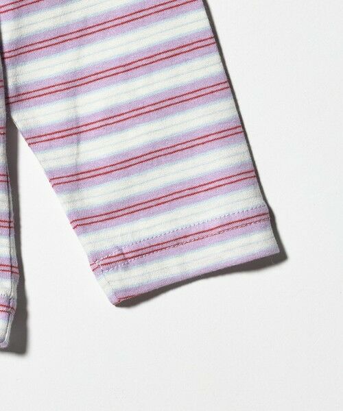 green label relaxing / グリーンレーベル リラクシング カットソー | マルチボーダー ロングスリーブ Tシャツ / キッズ 100cm-160cm | 詳細21