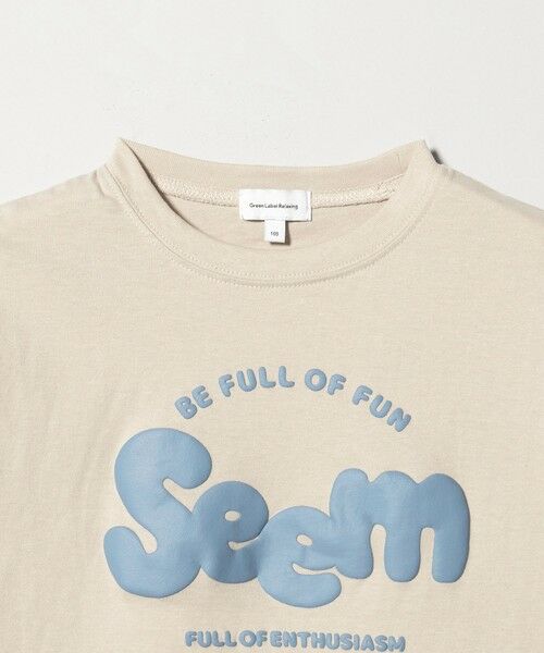 green label relaxing / グリーンレーベル リラクシング カットソー | テンジク ロゴプリント Tシャツ / キッズ  100cm-130cm | 詳細8
