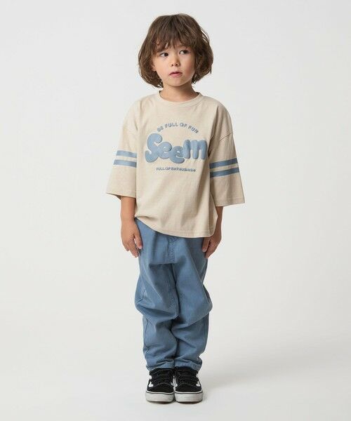 green label relaxing / グリーンレーベル リラクシング カットソー | テンジク ロゴプリント Tシャツ / キッズ  100cm-130cm | 詳細2