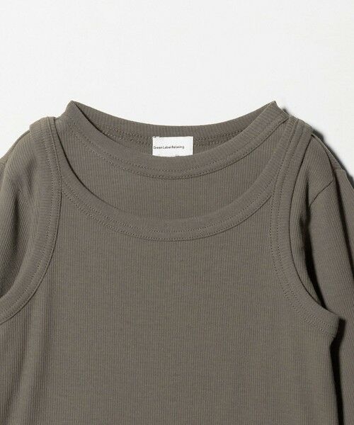 green label relaxing / グリーンレーベル リラクシング カットソー | シースルー ロンT＋タンク セット / キッズ  100cm-160cm | 詳細7