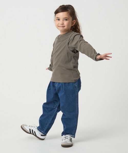 green label relaxing / グリーンレーベル リラクシング カットソー | シースルー ロンT＋タンク セット / キッズ  100cm-160cm | 詳細2