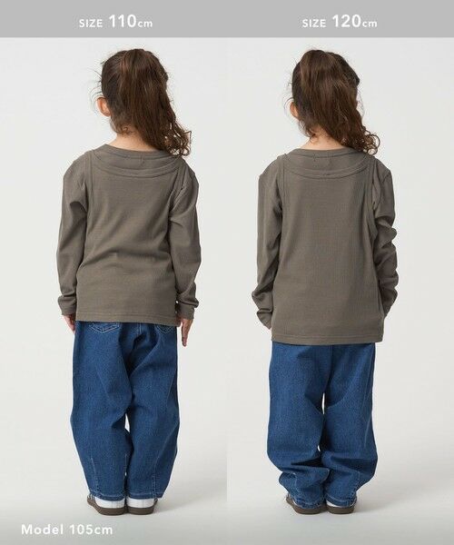 green label relaxing / グリーンレーベル リラクシング カットソー | シースルー ロンT＋タンク セット / キッズ  100cm-160cm | 詳細5