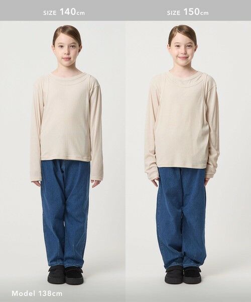 green label relaxing / グリーンレーベル リラクシング カットソー | シースルー ロンT＋タンク セット / キッズ  100cm-160cm | 詳細12