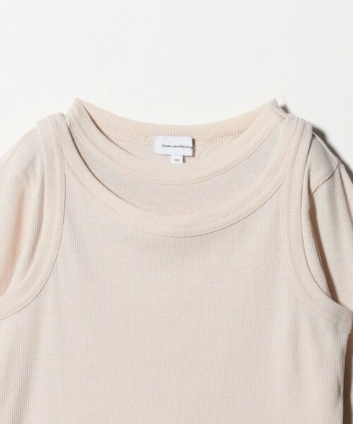 green label relaxing / グリーンレーベル リラクシング カットソー | シースルー ロンT＋タンク セット / キッズ  100cm-160cm | 詳細17
