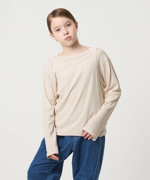 green label relaxing / グリーンレーベル リラクシング カットソー | シースルー ロンT＋タンク セット / キッズ  100cm-160cm | 詳細10