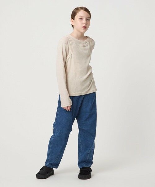 green label relaxing / グリーンレーベル リラクシング カットソー | シースルー ロンT＋タンク セット / キッズ  100cm-160cm | 詳細11