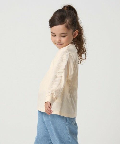 green label relaxing / グリーンレーベル リラクシング カットソー | 袖フリル ロンT / キッズ  100cm-160cm | 詳細2