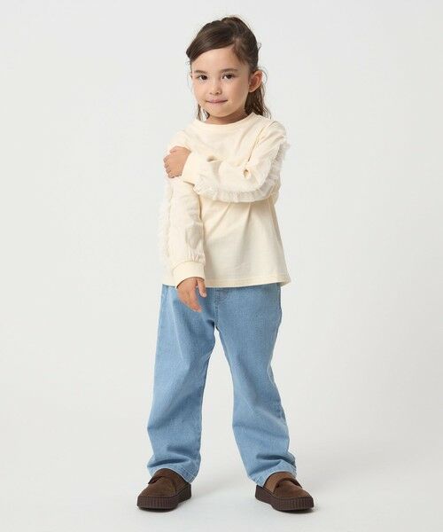 green label relaxing / グリーンレーベル リラクシング カットソー | 袖フリル ロンT / キッズ  100cm-160cm | 詳細3