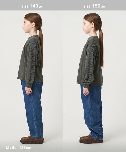 green label relaxing / グリーンレーベル リラクシング カットソー | 袖フリル ロンT / キッズ  100cm-160cm | 詳細14