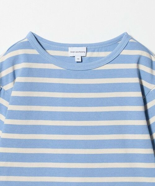 green label relaxing / グリーンレーベル リラクシング カットソー | ボーダー キャンディスリーブ Tシャツ / キッズ  100cm-160cm◎ | 詳細13