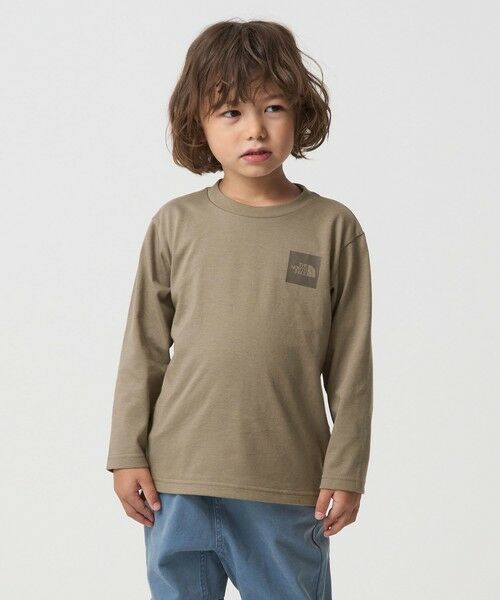 green label relaxing / グリーンレーベル リラクシング カットソー | ＜THE NORTH FACE＞ロングスリーブ スモールスクエア ロゴティー / キッズ  110cm-120cm | 詳細4