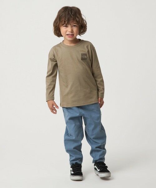 green label relaxing / グリーンレーベル リラクシング カットソー | ＜THE NORTH FACE＞ロングスリーブ スモールスクエア ロゴティー / キッズ  110cm-120cm | 詳細5