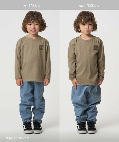 green label relaxing / グリーンレーベル リラクシング カットソー | ＜THE NORTH FACE＞ロングスリーブ スモールスクエア ロゴティー / キッズ  110cm-120cm | 詳細6