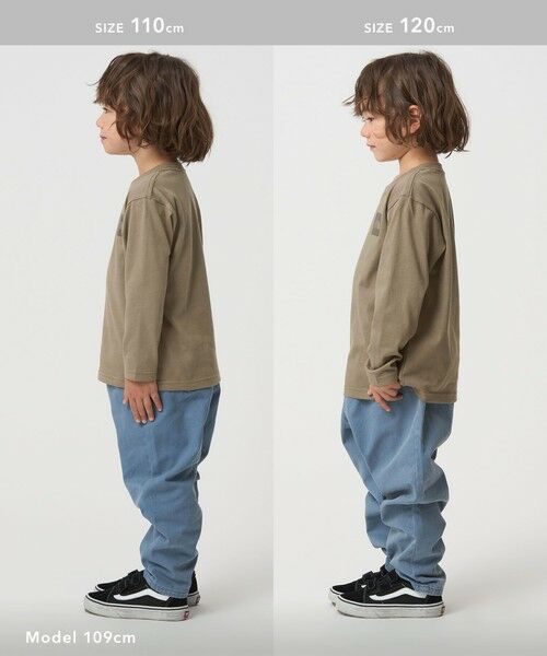 green label relaxing / グリーンレーベル リラクシング カットソー | ＜THE NORTH FACE＞ロングスリーブ スモールスクエア ロゴティー / キッズ  110cm-120cm | 詳細7