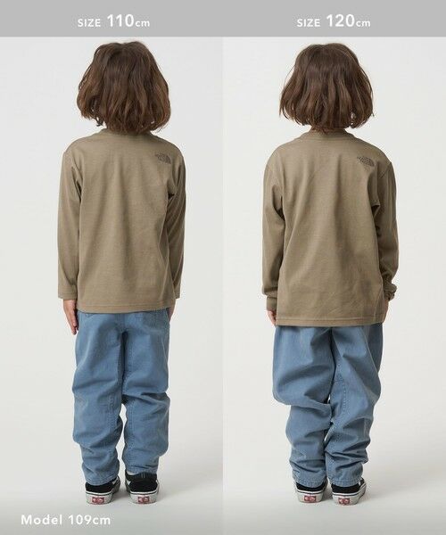 green label relaxing / グリーンレーベル リラクシング カットソー | ＜THE NORTH FACE＞ロングスリーブ スモールスクエア ロゴティー / キッズ  110cm-120cm | 詳細8