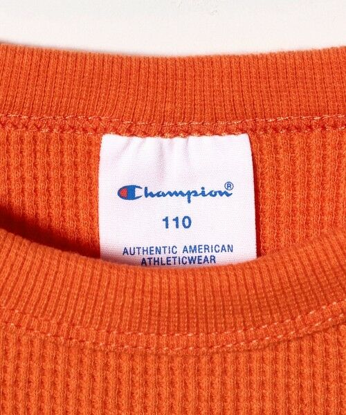 green label relaxing / グリーンレーベル リラクシング カットソー | ＜Champion＞ワッフル ロングスリーブTシャツ / キッズ  110cm-130cm | 詳細16