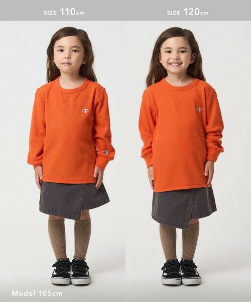 green label relaxing / グリーンレーベル リラクシング カットソー | ＜Champion＞ワッフル ロングスリーブTシャツ / キッズ  110cm-130cm | 詳細7
