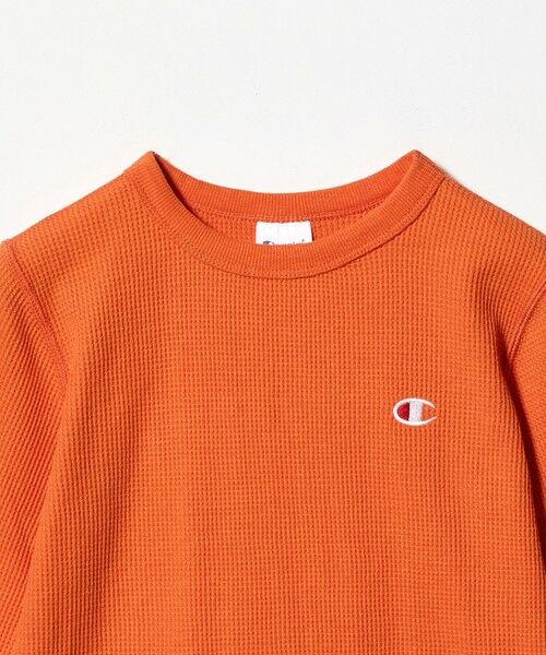 green label relaxing / グリーンレーベル リラクシング カットソー | ＜Champion＞ワッフル ロングスリーブTシャツ / キッズ  110cm-130cm | 詳細11