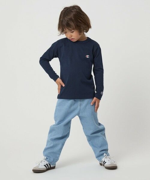 green label relaxing / グリーンレーベル リラクシング カットソー | ＜Champion＞ロングスリーブ Tシャツ / キッズ  110cm-130cm | 詳細10