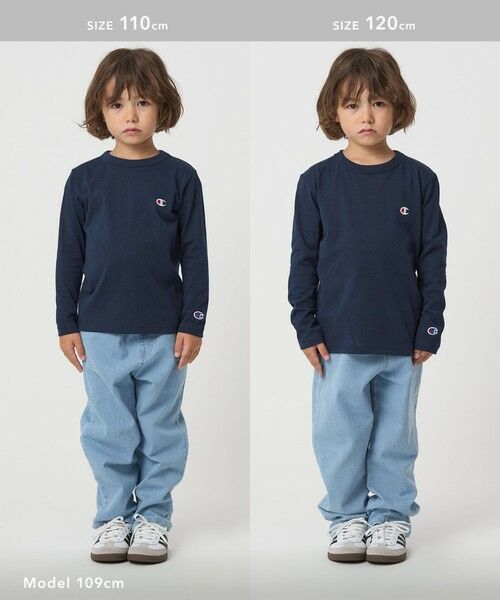 green label relaxing / グリーンレーベル リラクシング カットソー | ＜Champion＞ロングスリーブ Tシャツ / キッズ  110cm-130cm | 詳細11