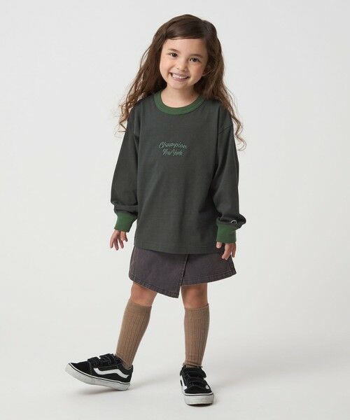 green label relaxing / グリーンレーベル リラクシング カットソー | ＜Champion＞ロングスリーブ Tシャツ  / キッズ  110cm-130cm | 詳細2