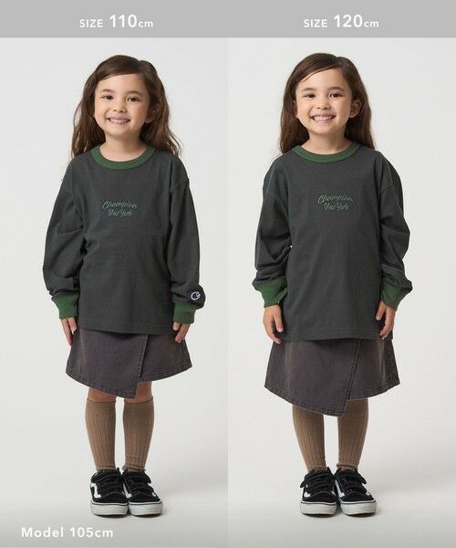 green label relaxing / グリーンレーベル リラクシング カットソー | ＜Champion＞ロングスリーブ Tシャツ  / キッズ  110cm-130cm | 詳細3
