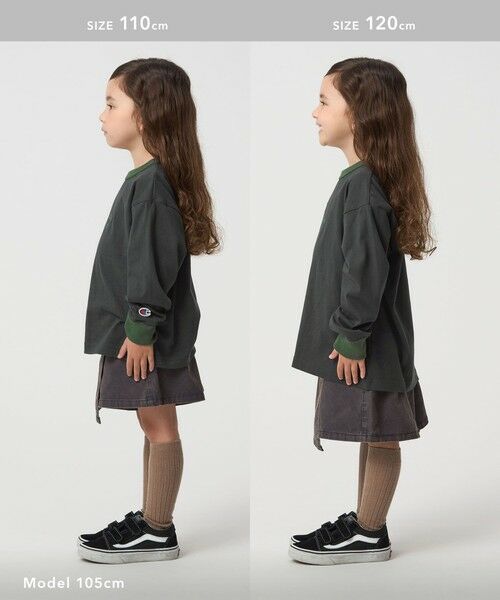 green label relaxing / グリーンレーベル リラクシング カットソー | ＜Champion＞ロングスリーブ Tシャツ  / キッズ  110cm-130cm | 詳細4