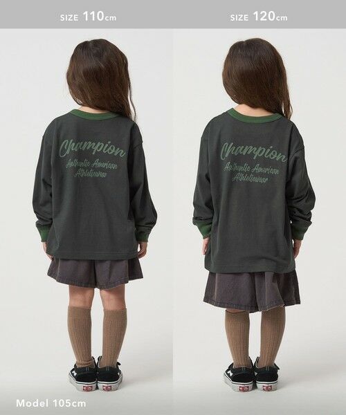 green label relaxing / グリーンレーベル リラクシング カットソー | ＜Champion＞ロングスリーブ Tシャツ  / キッズ  110cm-130cm | 詳細5