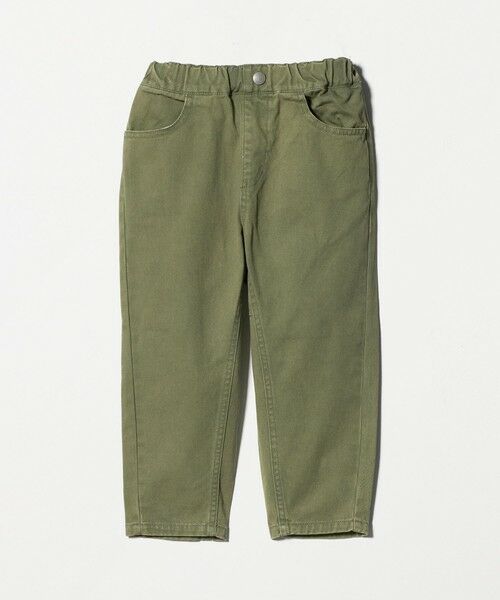 green label relaxing/グリーンレーベル リラクシング マチツキ ツイル パンツ / キッズ 100cm-160cm OLIVE 100cm