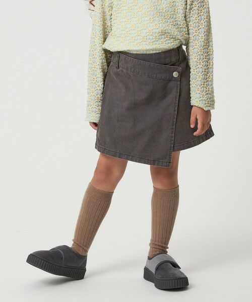 green label relaxing / グリーンレーベル リラクシング ショート・ハーフ・半端丈パンツ | ツイルラップ キュロットパンツ / キッズ  100cm-160cm | 詳細3