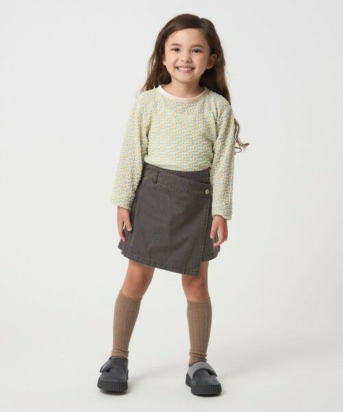green label relaxing / グリーンレーベル リラクシング ショート・ハーフ・半端丈パンツ | ツイルラップ キュロットパンツ / キッズ  100cm-160cm | 詳細4