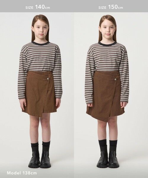 green label relaxing / グリーンレーベル リラクシング ショート・ハーフ・半端丈パンツ | ツイルラップ キュロットパンツ / キッズ  100cm-160cm | 詳細14