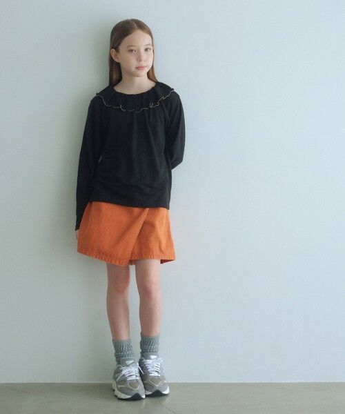 green label relaxing / グリーンレーベル リラクシング ショート・ハーフ・半端丈パンツ | ツイルラップ キュロットパンツ / キッズ  100cm-160cm | 詳細25