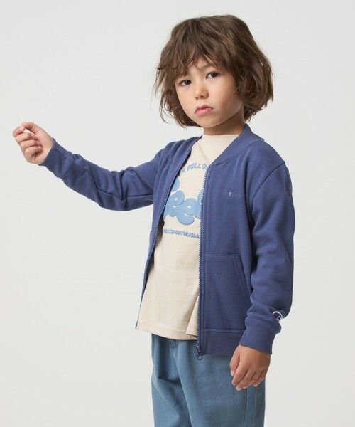 green label relaxing / グリーンレーベル リラクシング カーディガン・ボレロ | ＜Champion＞ジップ スウェット カーディガン / キッズ  110cm-130cm | 詳細5