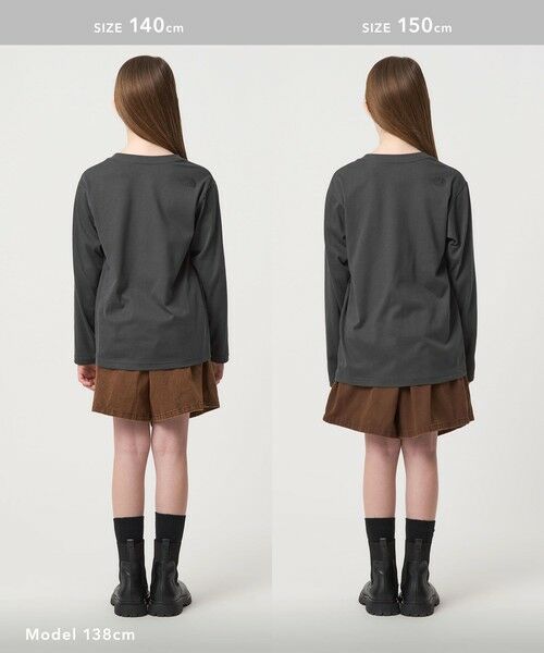 green label relaxing / グリーンレーベル リラクシング カットソー | ＜THE NORTH FACE＞ロングスリーブ スモールスクエア ロゴティー / キッズ  130cm-160cm | 詳細3