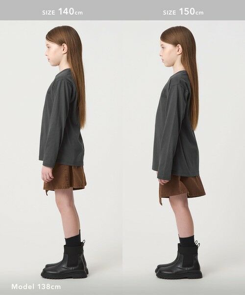 green label relaxing / グリーンレーベル リラクシング カットソー | ＜THE NORTH FACE＞ロングスリーブ スモールスクエア ロゴティー / キッズ  130cm-160cm | 詳細4