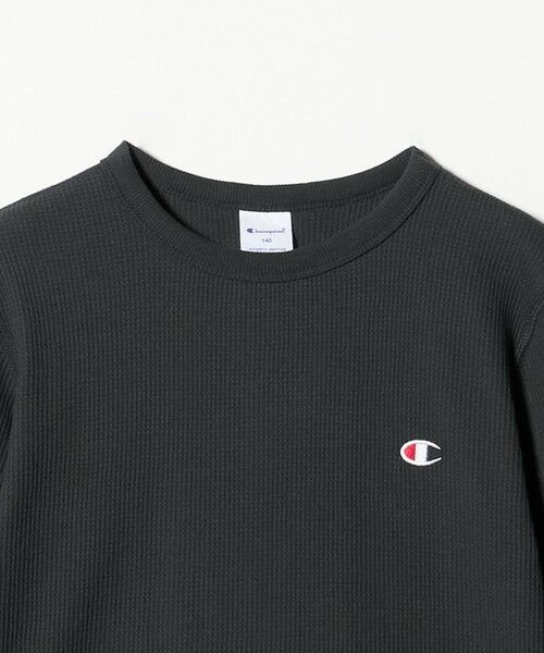 green label relaxing / グリーンレーベル リラクシング カットソー | ＜Champion＞ワッフル ロングスリーブTシャツ / キッズ  140cm-160cm | 詳細7