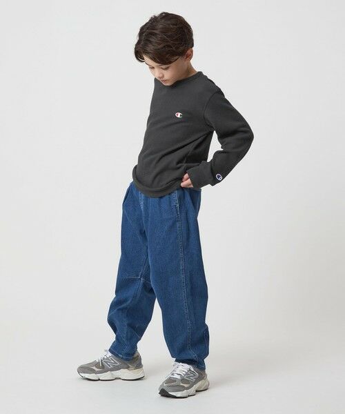 green label relaxing / グリーンレーベル リラクシング カットソー | ＜Champion＞ワッフル ロングスリーブTシャツ / キッズ  140cm-160cm | 詳細2