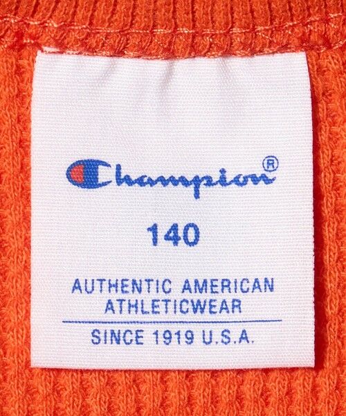 green label relaxing / グリーンレーベル リラクシング カットソー | ＜Champion＞ワッフル ロングスリーブTシャツ / キッズ  140cm-160cm | 詳細16