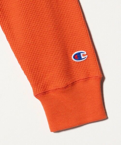 green label relaxing / グリーンレーベル リラクシング カットソー | ＜Champion＞ワッフル ロングスリーブTシャツ / キッズ  140cm-160cm | 詳細12