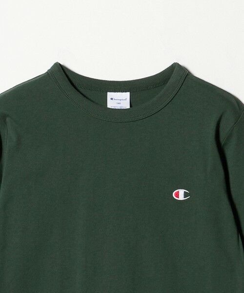 green label relaxing / グリーンレーベル リラクシング カットソー | ＜Champion＞ワンポイント ロングスリーブ / キッズ  140cm-160cm | 詳細11