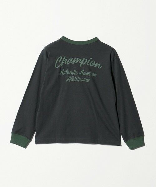 green label relaxing / グリーンレーベル リラクシング カットソー | ＜Champion＞ロングスリーブ Tシャツ  / キッズ  140cm-160cm | 詳細1