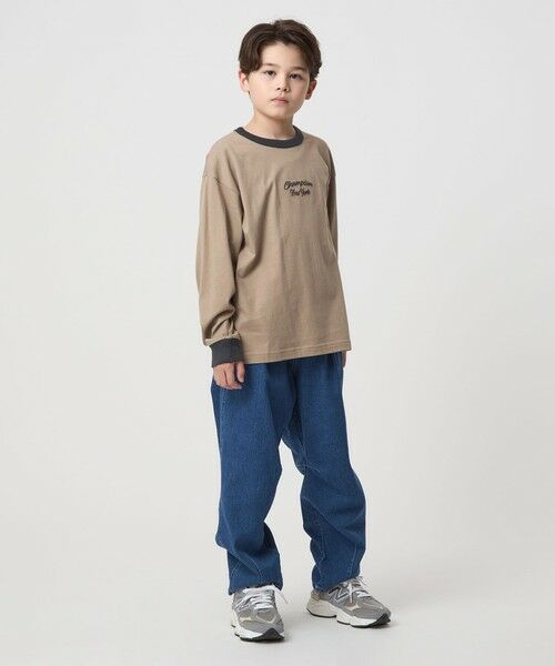 green label relaxing / グリーンレーベル リラクシング カットソー | ＜Champion＞ロングスリーブ Tシャツ  / キッズ  140cm-160cm | 詳細7