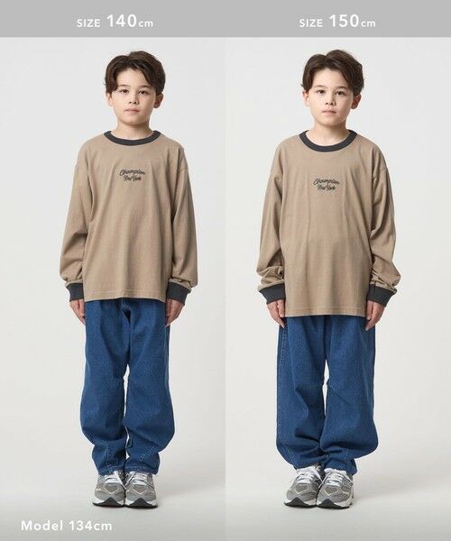 green label relaxing / グリーンレーベル リラクシング カットソー | ＜Champion＞ロングスリーブ Tシャツ  / キッズ  140cm-160cm | 詳細8