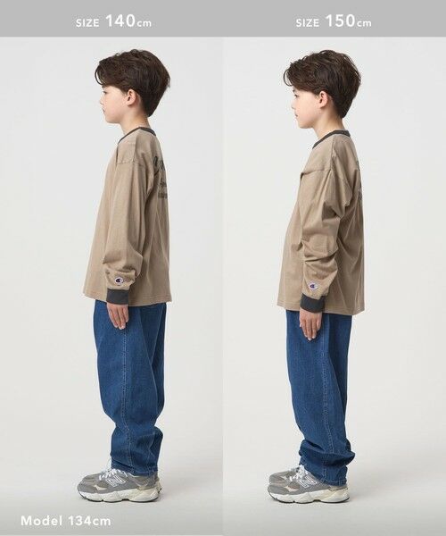 green label relaxing / グリーンレーベル リラクシング カットソー | ＜Champion＞ロングスリーブ Tシャツ  / キッズ  140cm-160cm | 詳細9