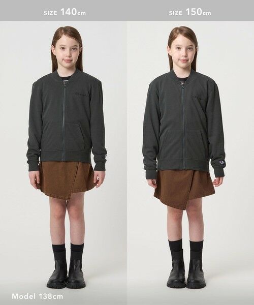 green label relaxing / グリーンレーベル リラクシング カーディガン・ボレロ | ＜Champion＞ジップ スウェット カーディガン / キッズ  140cm-160cm | 詳細3