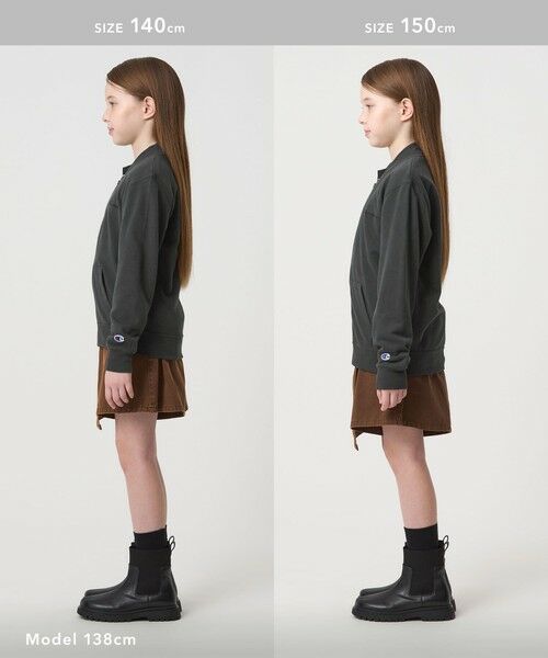 green label relaxing / グリーンレーベル リラクシング カーディガン・ボレロ | ＜Champion＞ジップ スウェット カーディガン / キッズ  140cm-160cm | 詳細4