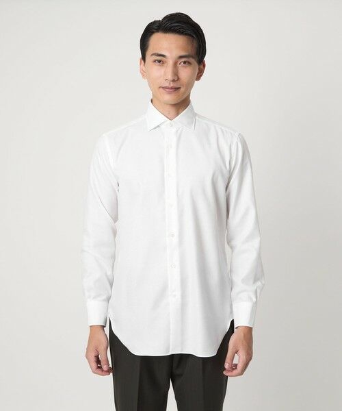 green label relaxing / グリーンレーベル リラクシング シャツ・ブラウス | MADE BY HITOYOSHI フレンチツイル ワイドカラー ドレスシャツ | 詳細3