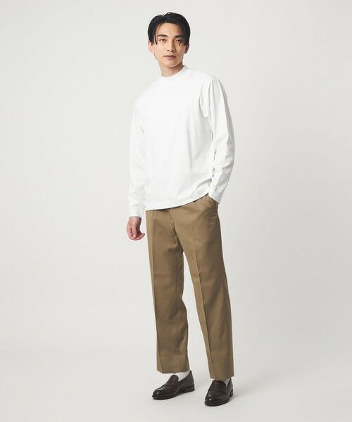 green label relaxing / グリーンレーベル リラクシング カットソー | L/A ポンチ モックネック カットソー -抗菌- | 詳細1