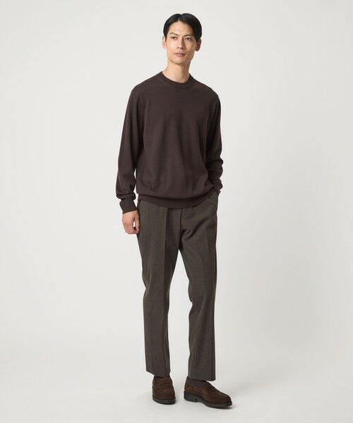 green label relaxing / グリーンレーベル リラクシング ニット・セーター | Super 120's ハイゲージ クルーネック ニット | 詳細13